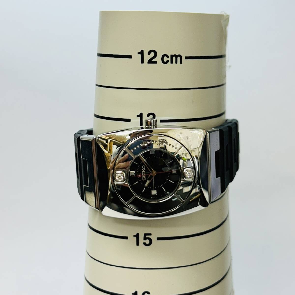 K-24770】SEIKO レディース 腕時計 4J45-0AA0 クオーツ 2Pダイヤモンド