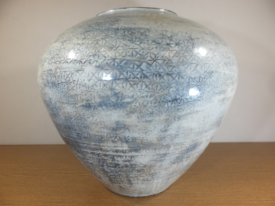 限定SALE，人気SALE 小川哲男 自作 大壷 名品 窯変叩文壷 日本工芸会 広山窯 北山陶窯 コレクター放出品 森野嘉光 佐賀県 熊本県 天草市(花器、壷)｜売買されたオークション情報、yahooの商品情報をアーカイブ公 唐津