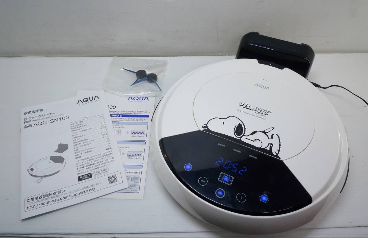 N6857a AQUA ロボットクリーナー AQC-SN100 スヌーピーコラボ ロボット掃除機