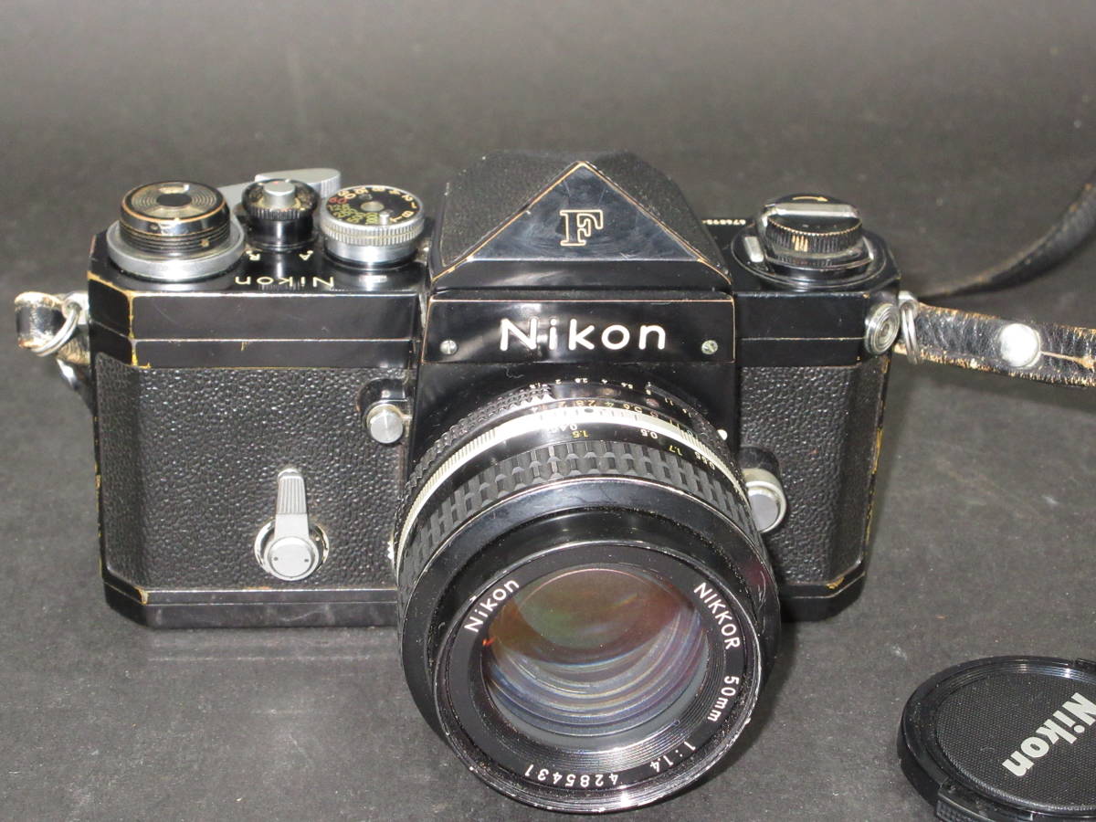 Nikon F アイレベル　ブラックボディ+　NIKKOR 50mm f1.4 Ai 動作品