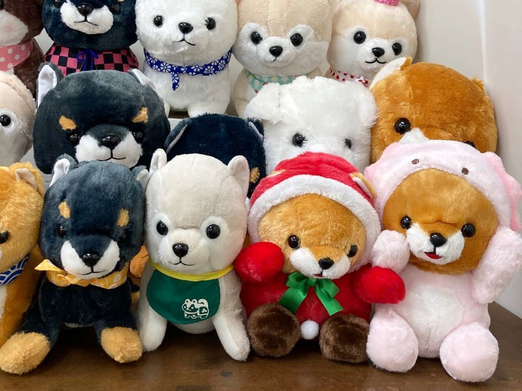 RK623) 豆しば三兄弟 ぬいぐるみ 大量セット まとめ売り 現状品 BIG
