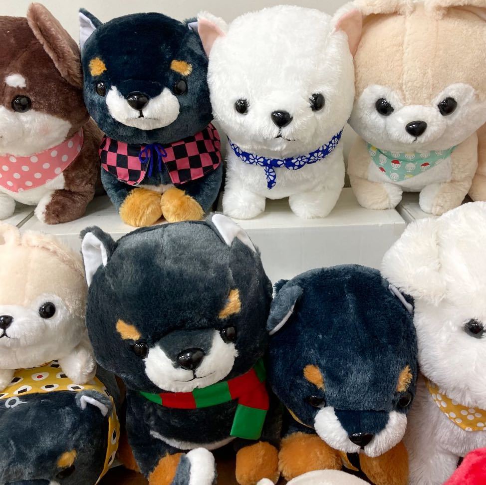 RK623) 豆しば三兄弟 ぬいぐるみ 大量セット まとめ売り 現状品 BIG