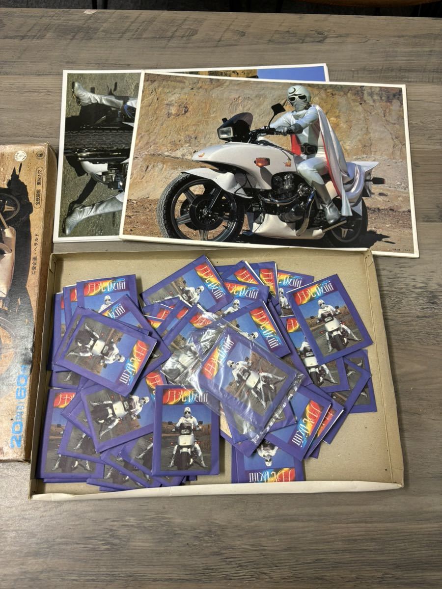 1円〜 月光仮面 ミニプロ当て 4セット パネル ジャンボカード 当時物