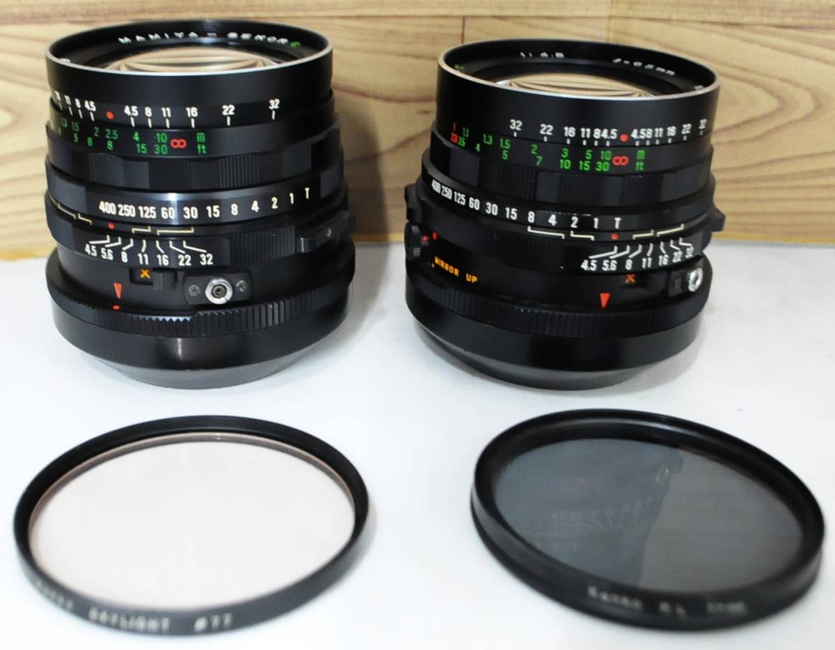 ★ MAMIYA マミヤ MAMIYA-SEKOR C 50mm F4.5 RBマウント (+ 65mm F4.5) ★ かなり美品、完全動作品 ★ 千円出品、全国一律、送料無料 