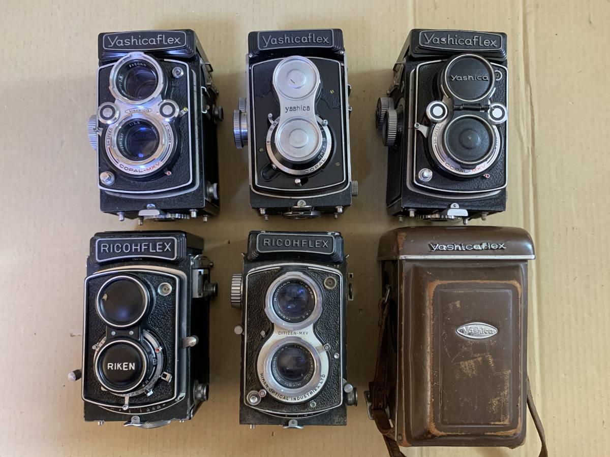 二眼レフカメラ Yashicaflex RICOHFLEX フィルムカメラ 3台セット 