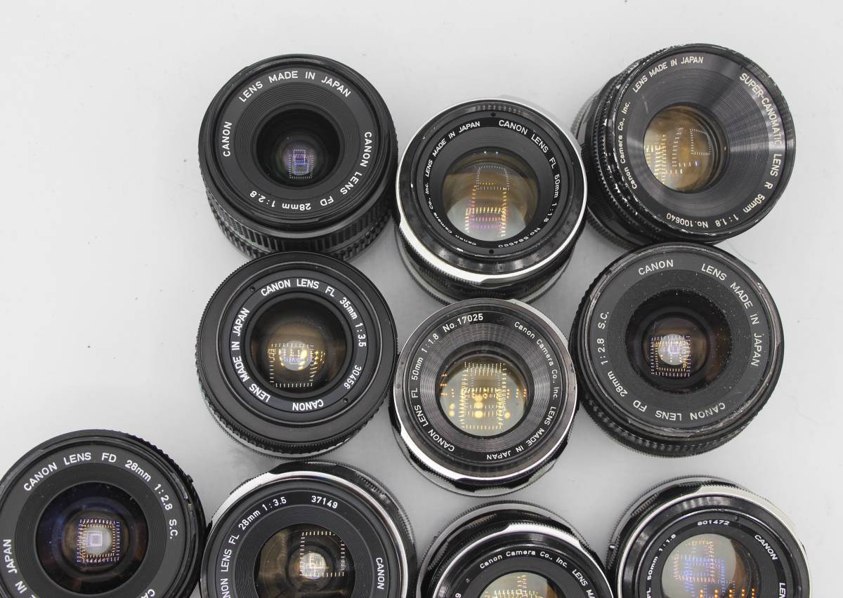 キャノン canon FD レンズ FD28mmFL28mm FL50mm 14本 まとめ セット FD