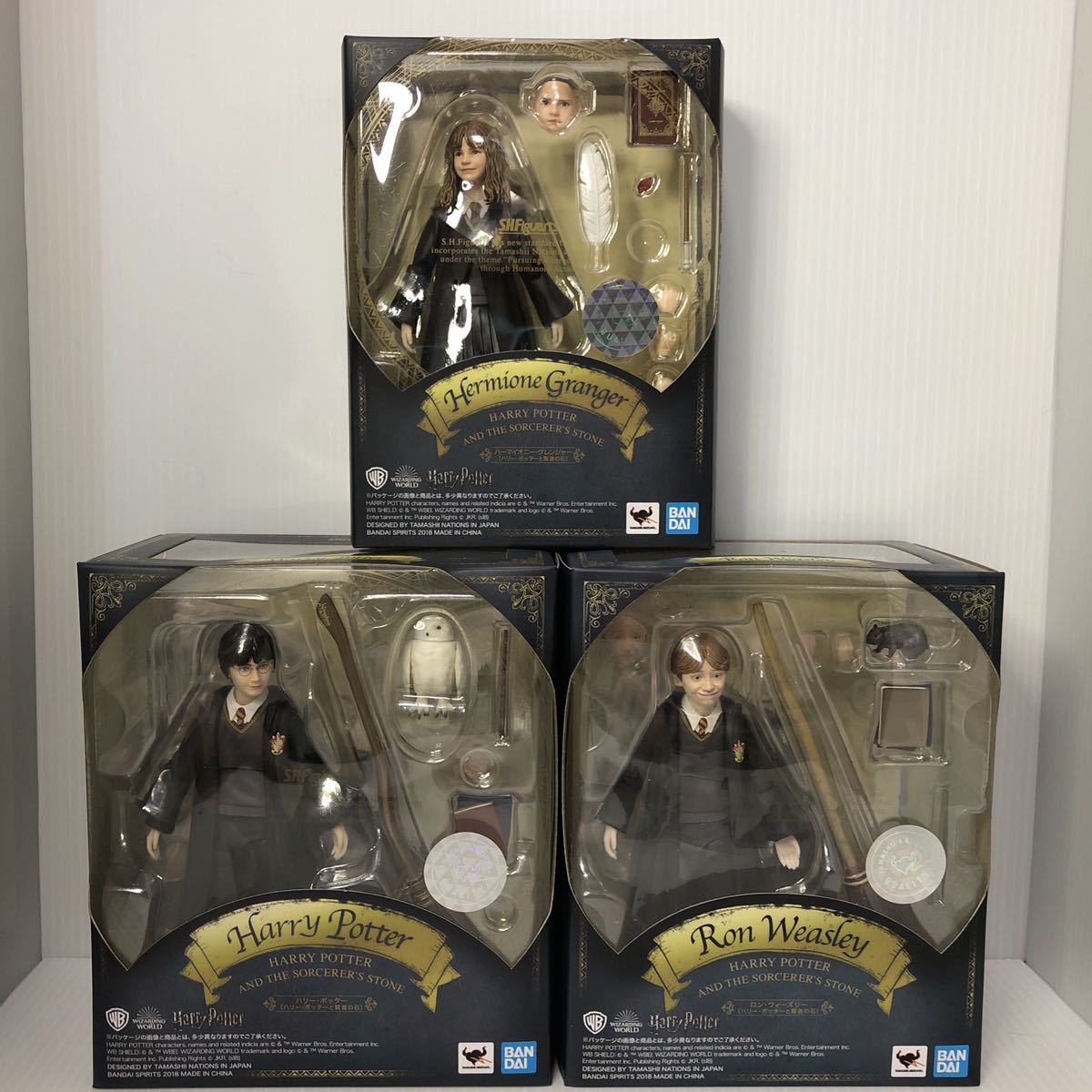 【新品】3体セット S.H.Figuarts ハリー・ポッターと賢者の石 ロン・ウィーズリー ハーマイオニー バンダイ