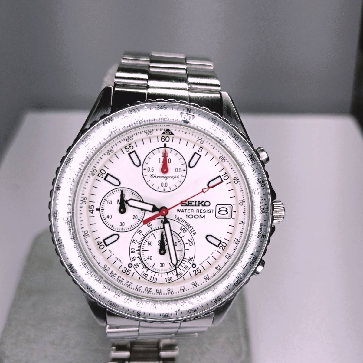 Seiko - Yahoo!オークション 0 v657 Watch SEIKO セイコークロノグラフ 