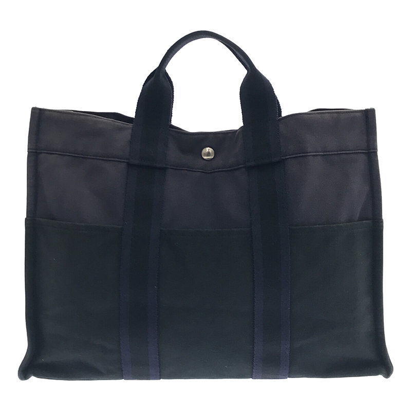 HERMES / エルメス | フールトゥMM キャンバストートバッグ | ネイビー 