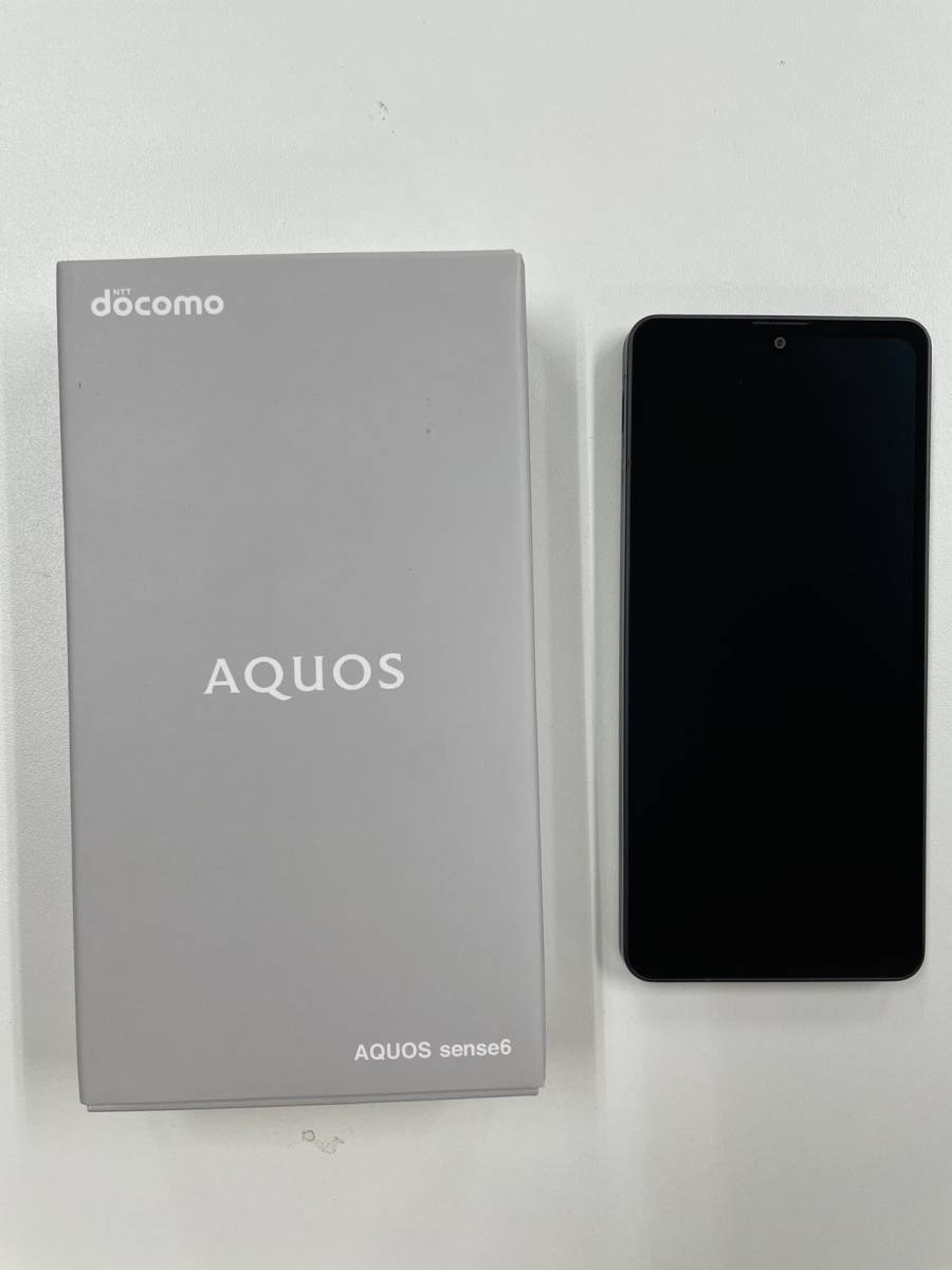 訳あり 新品未使用 docomo AQUOS sense6 SH-54B 5G ブラック SIM ロック解除済み 利用制限〇