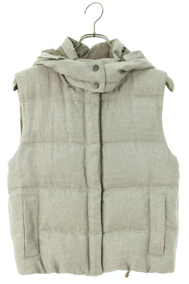 ブルネロクチネリ BRUNELLO CUCINELLI サイズ:38 ラメフーデッドダウン