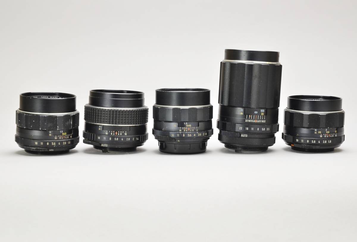 ★PENTAX　マニュアルフォーカス　レンズ　5本　ジャンク