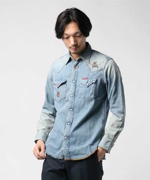 HYSTERIC GLAMOUR ヒステリックグラマー】ウエスタンデニムシャツM