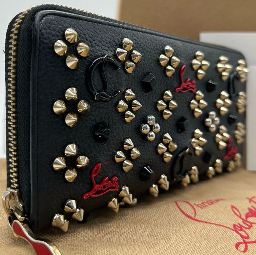 1円 付属品完備 クリスチャンルブタン Christian louboutin 長財布 