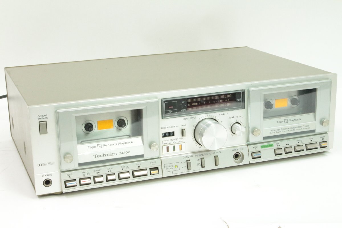 ★☆Technics RS-M202 ダブルカセットデッキ Technics/テクニクス ＊ ダブルカセットデッキ [RS-M202] ダビング