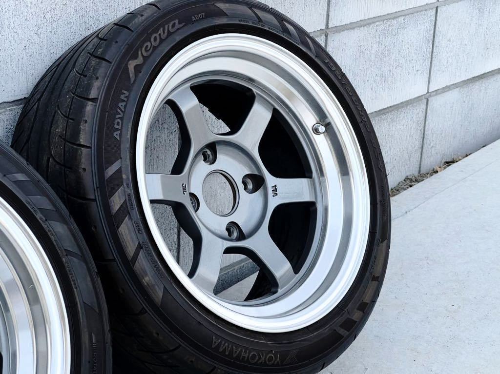 希少）RAYS VOLK RACING TE37V 15インチ 8J±0 PCD114.3 4H ネオバ バリ
