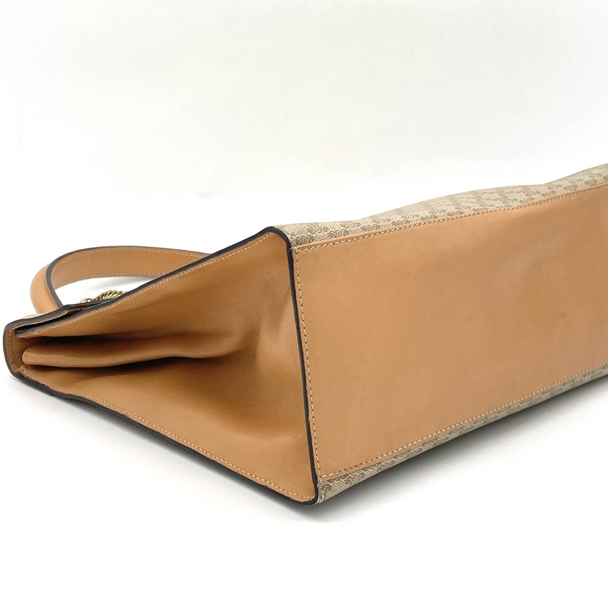 1円 極美品 CELINE セリーヌ マカダム柄 ガンチーニ ケリー型