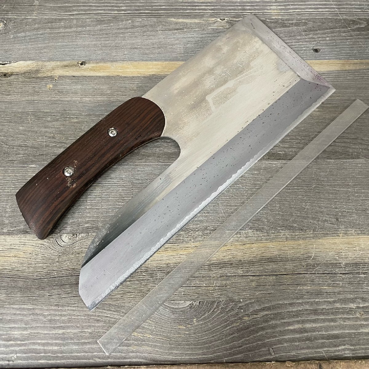 X186 豊蔵 そば包丁 刃渡り32.5cm そば切り包丁 蕎麦包丁 会津中村豊蔵
