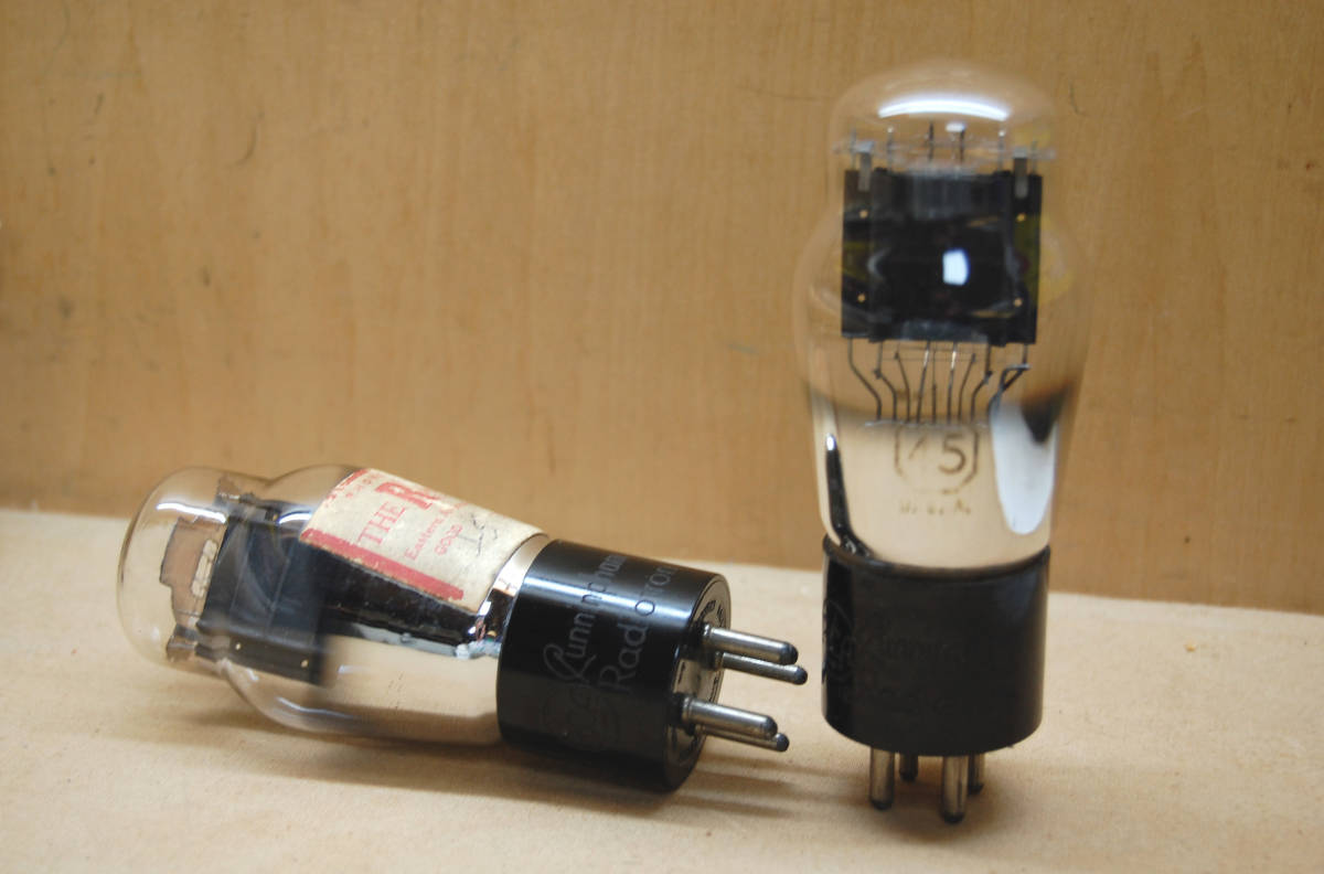 真空管 RCA/Cuninngham 45 engraved base near mint pair 真空管 0 RCA