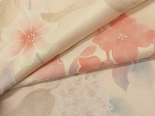 平和屋1■上質な小紋　地紋起こし　枝花文　逸品　tx9439