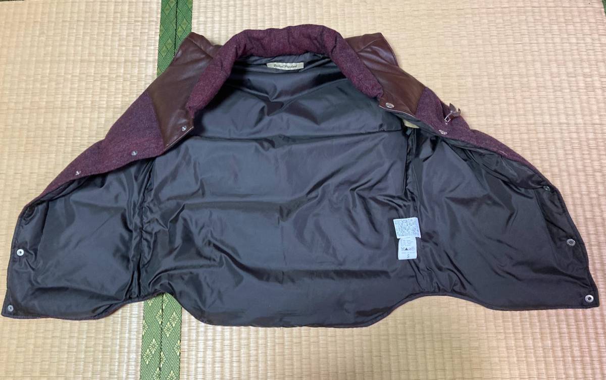 送料無料】ジャーナルスタンダード ダウンベスト サイズS 本革 羊革 