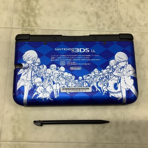1円〜 動作確認/初期化済 箱無 ニンテンドー3DS LL SPR-001(JPN) 本体 ペルソナQ シャドウ オブ ザ ラビリンス ベルベット仕様 動作確認&frasl;初期化済 箱無 3DS