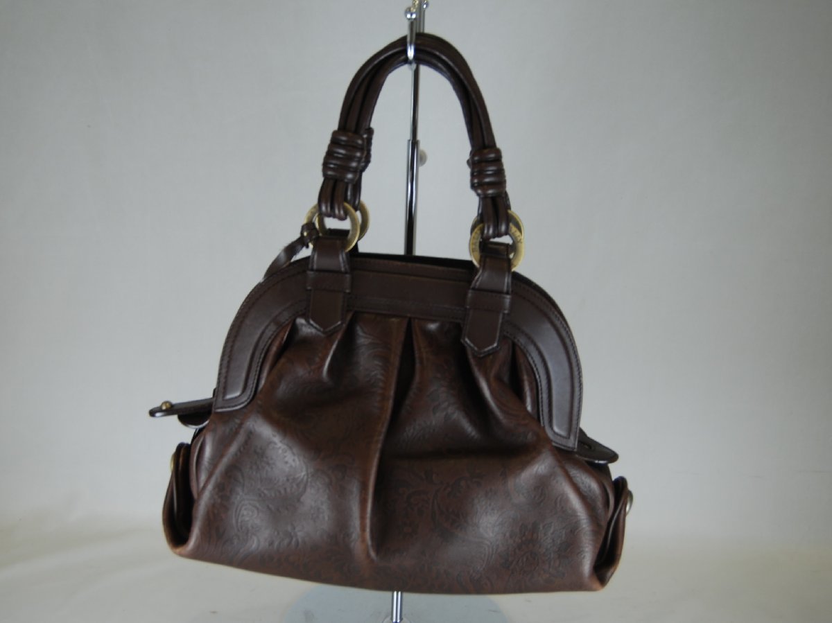 BALLY バリー レザー ダークブラウン BALLY(バリー) ハンドバッグ 