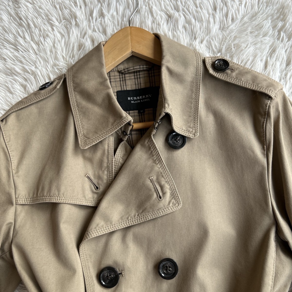 美品！BURBERRY BLACK LABEL バーバリーブラックレーベル ショート 