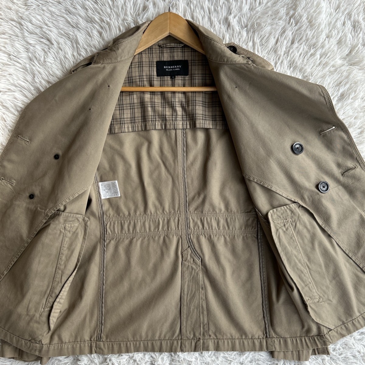 美品！BURBERRY BLACK LABEL バーバリーブラックレーベル ショート 