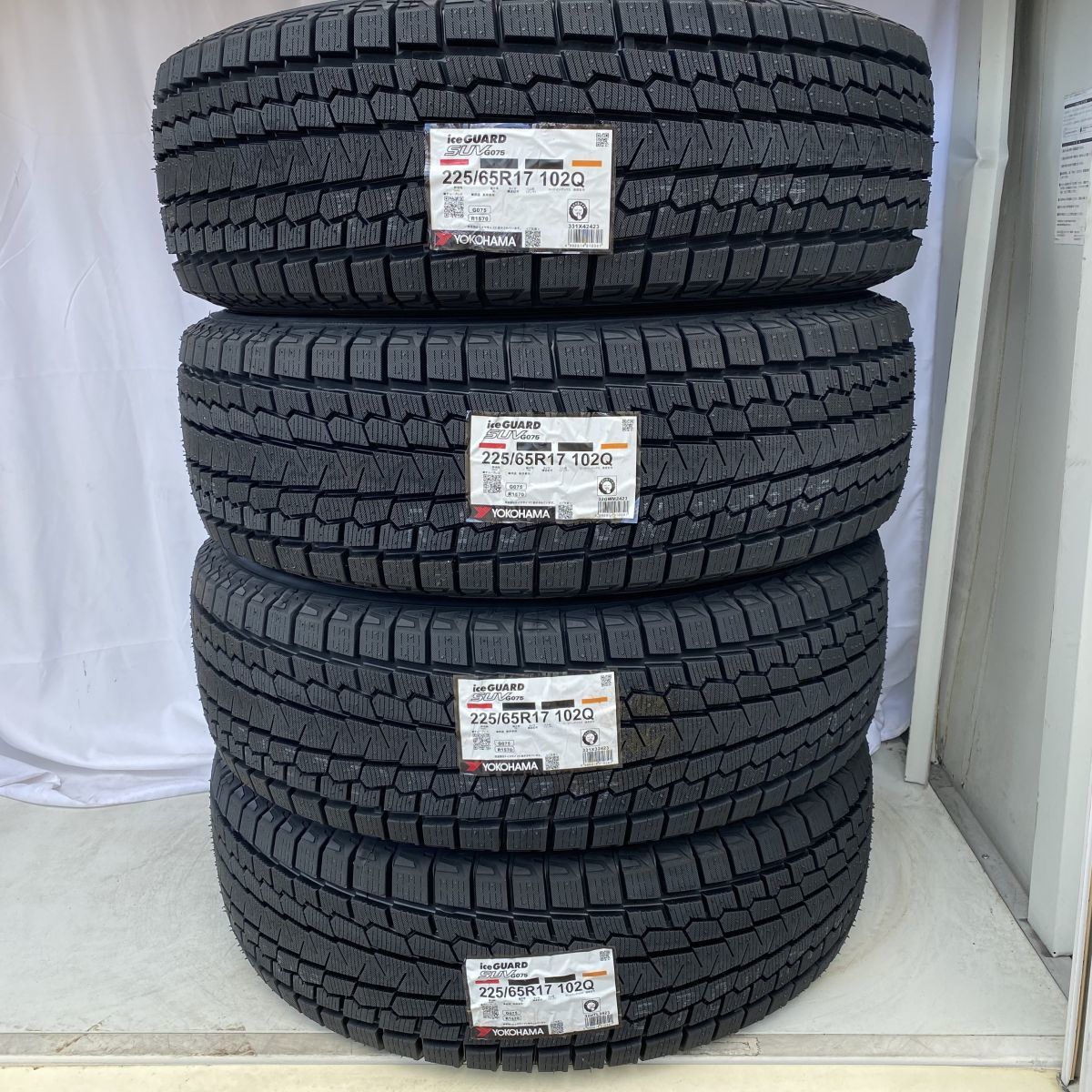 即納 スピード発送 2023年製 新品 ヨコハマ アイスガード SUV G075 225/65R17 4本 スタッドレスタイヤ 国内正規品 4本送料込み69，000円