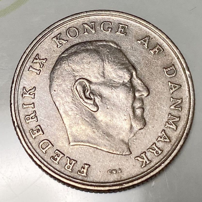 デンマーク硬貨1クローネ1963年 デンマーク 外国 海外 コイン 貨幣 