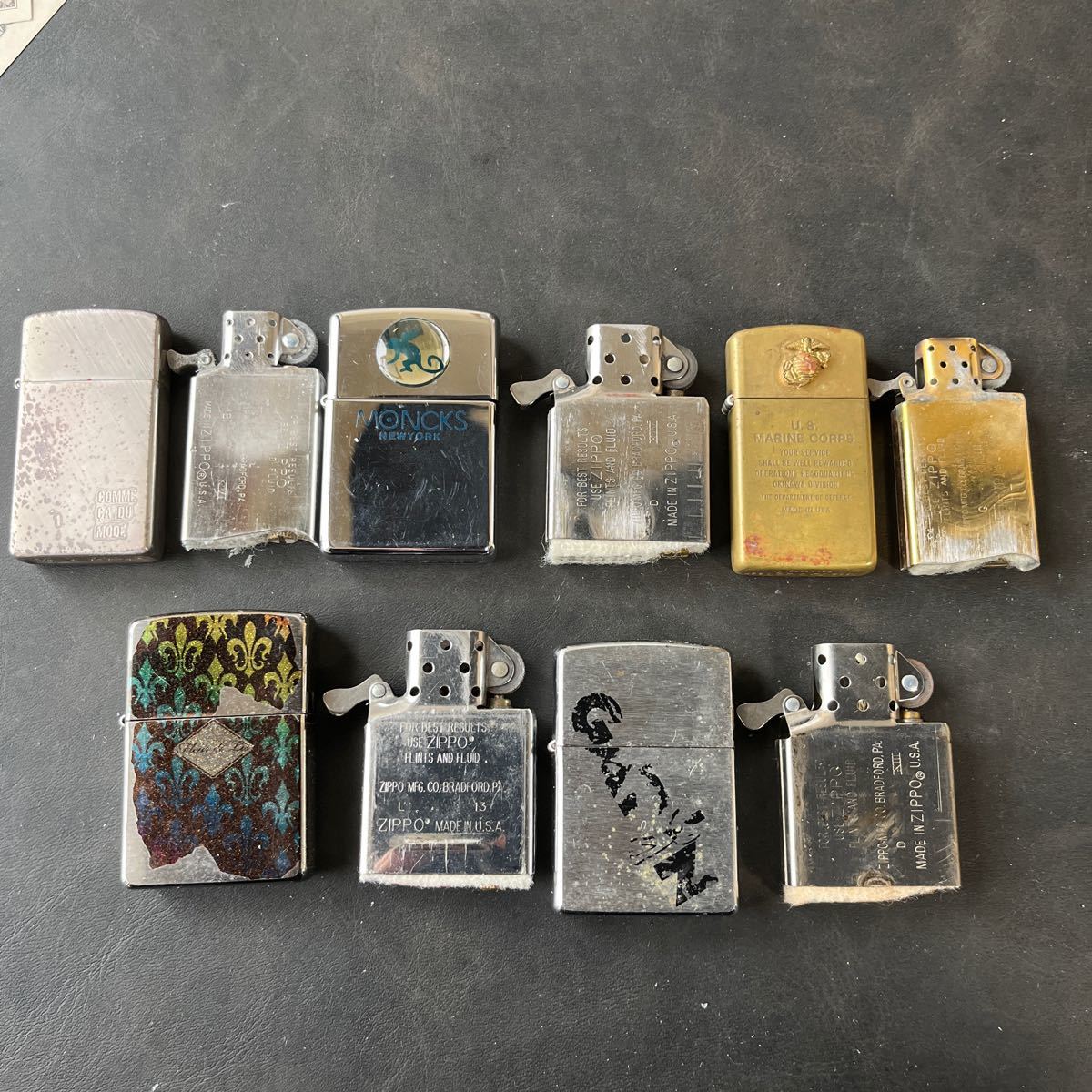 ZIPPO ジッポ オイルライター ジッポー ジッポライター ジッポーライター まとめて 未使用品あり★10 ZIPPO オイルライター ジッポ