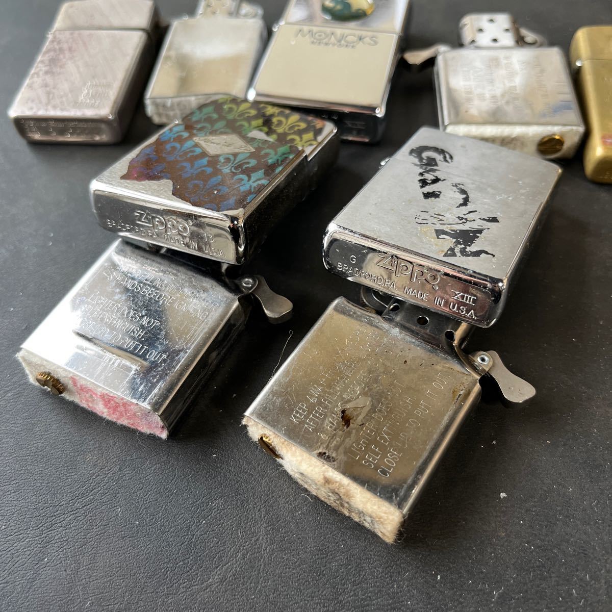 ZIPPO ジッポ オイルライター ジッポー ジッポライター ジッポーライター まとめて 未使用品あり★10 ZIPPO オイルライター ジッポ