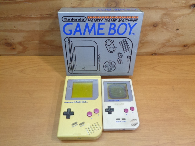 ★格安売切★任天堂 ゲームボーイ 2個セット 初代ゲームボーイ DMG-01 箱付き ゲームボーイポケット MGB-001 まとめて レトロゲーム機 