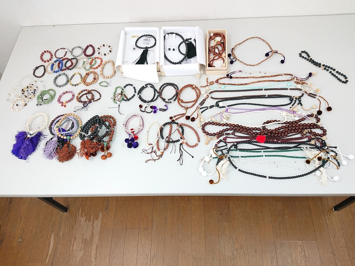 御念珠 数珠 天然石 ブレスレット パワーストーン等 大量まとめて 【管理B3】 