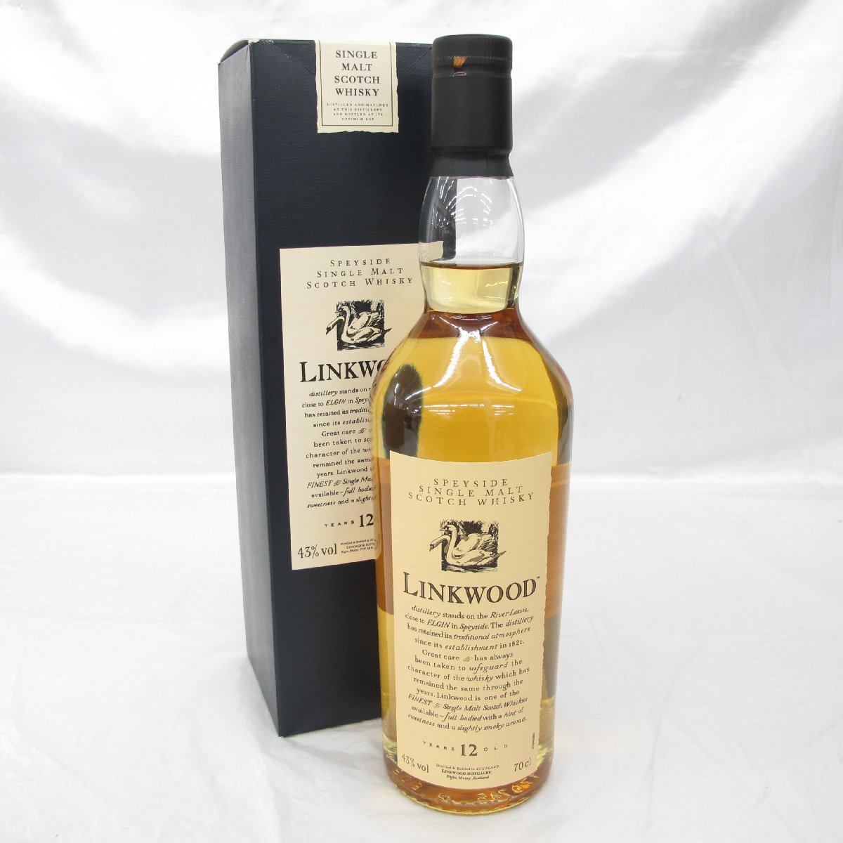 【未開栓】LINKWOOD リンクウッド 12年 花と動物 シングルモルト ウイスキー 700ml 43% 箱付 11426234 1115