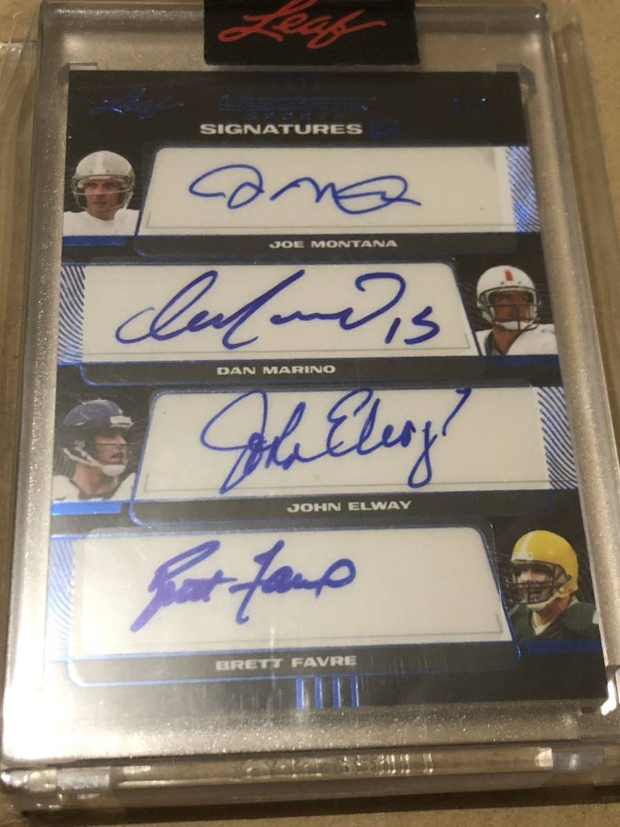 お買い得，セール 2021 leaf ultimate sports signature4 joe montana / dan marino / john elway / brett favre 3/3 football nfl モンタナ マリノ(その他)｜売買されたオークション情報、yahooの商品情報をアーカイブ公開 - オークファン その他