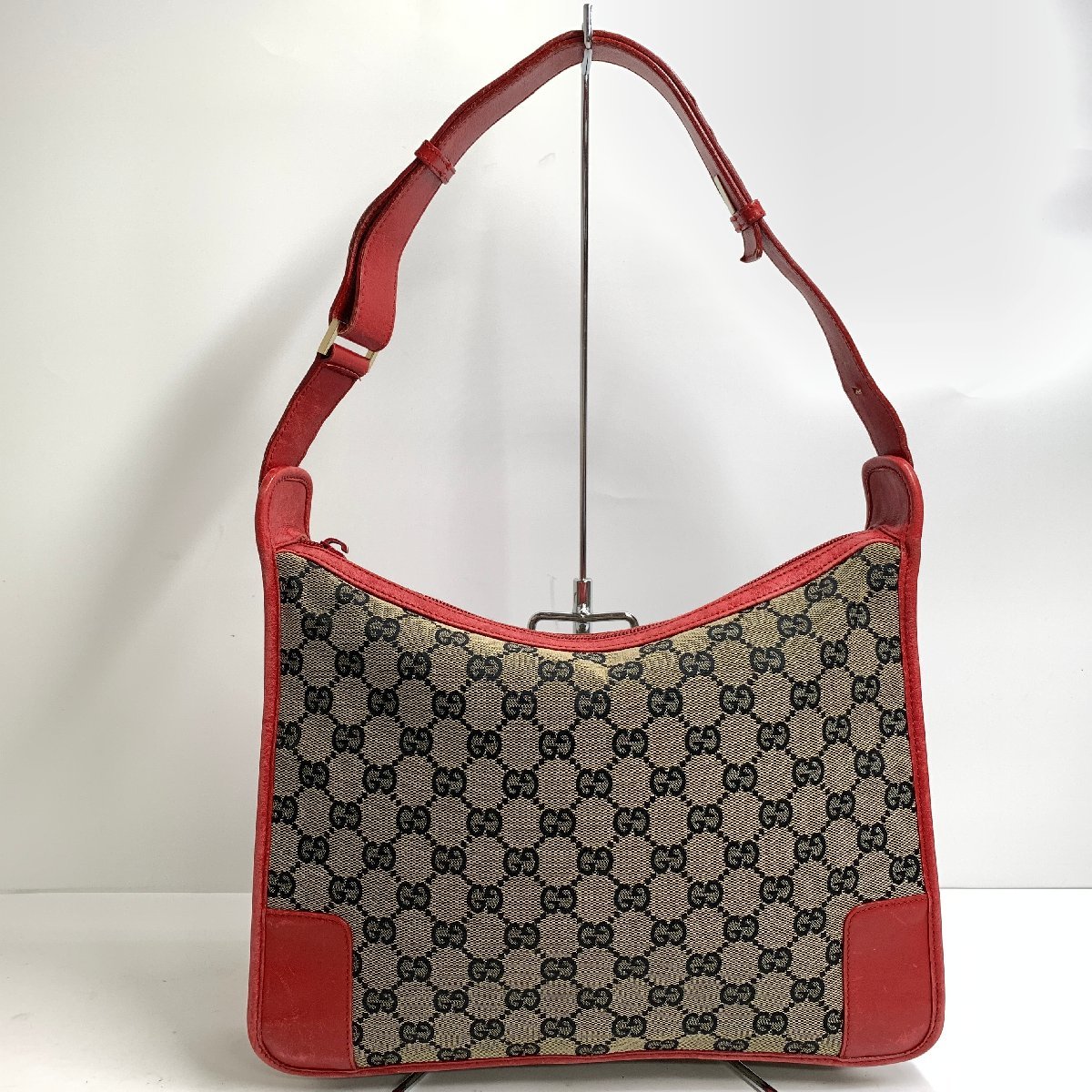 f001 C2 GUCCI グッチ GGキャンバス ショルダーバッグ ワンショルダー 