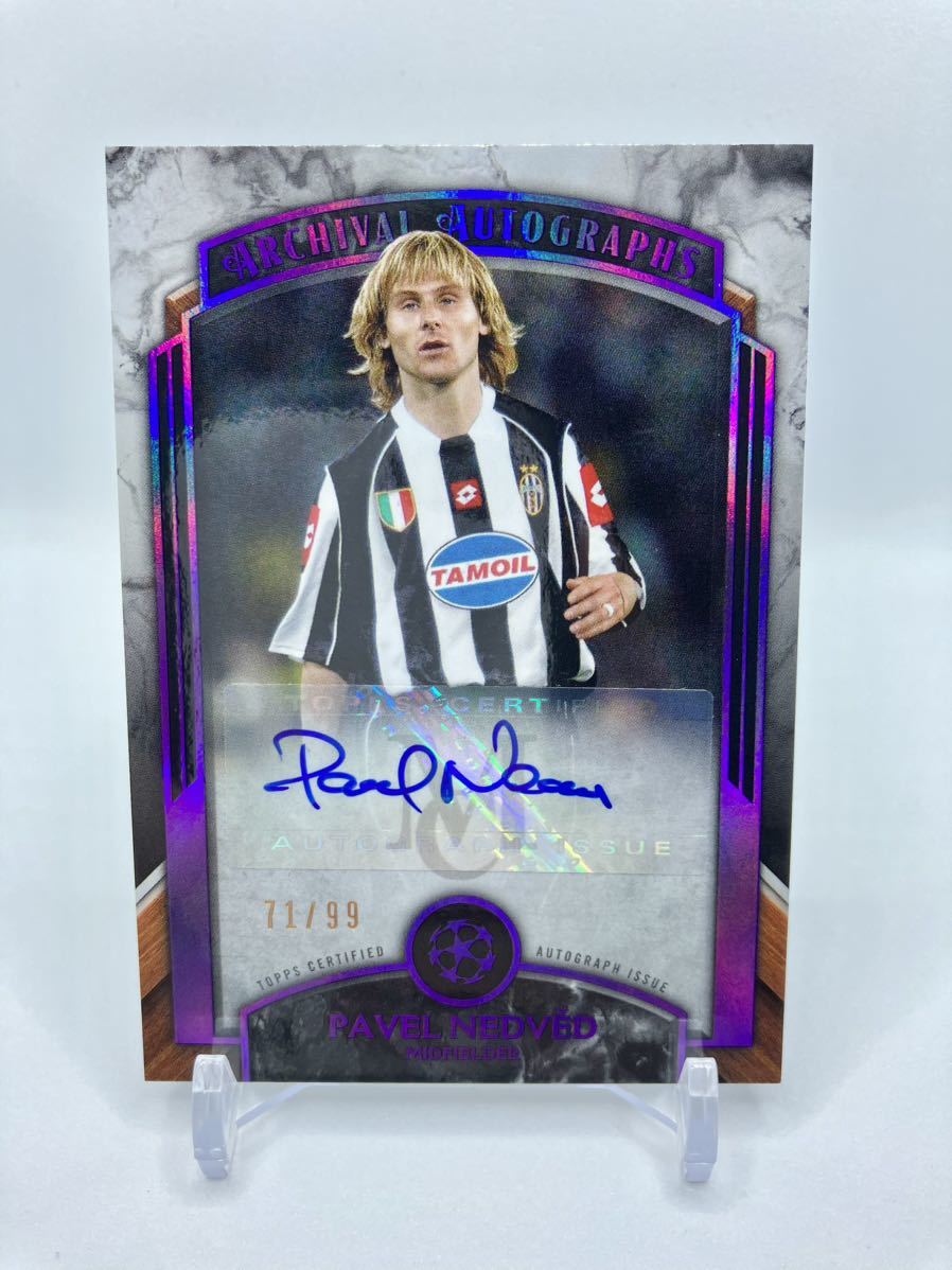 99枚限定】ネドベド 2022-23 Topps Museum Collection Soccer Purple