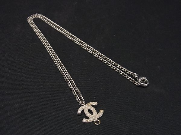 1円 CHANEL シャネル 04A ココマーク ネックレス アクセサリー レディース シルバー系 AS3788