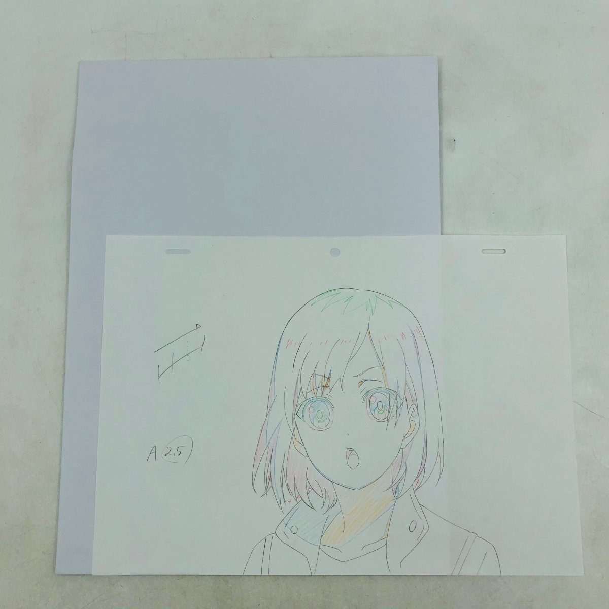 中古品 SHIROBAKO 特別特典 生原画 宮森あおい