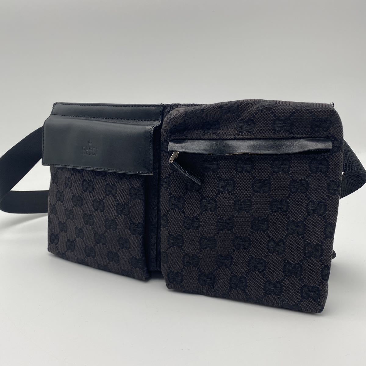 GUCCI グッチ GGキャンバス ウエストバッグ ボディバッグ ウエスト 