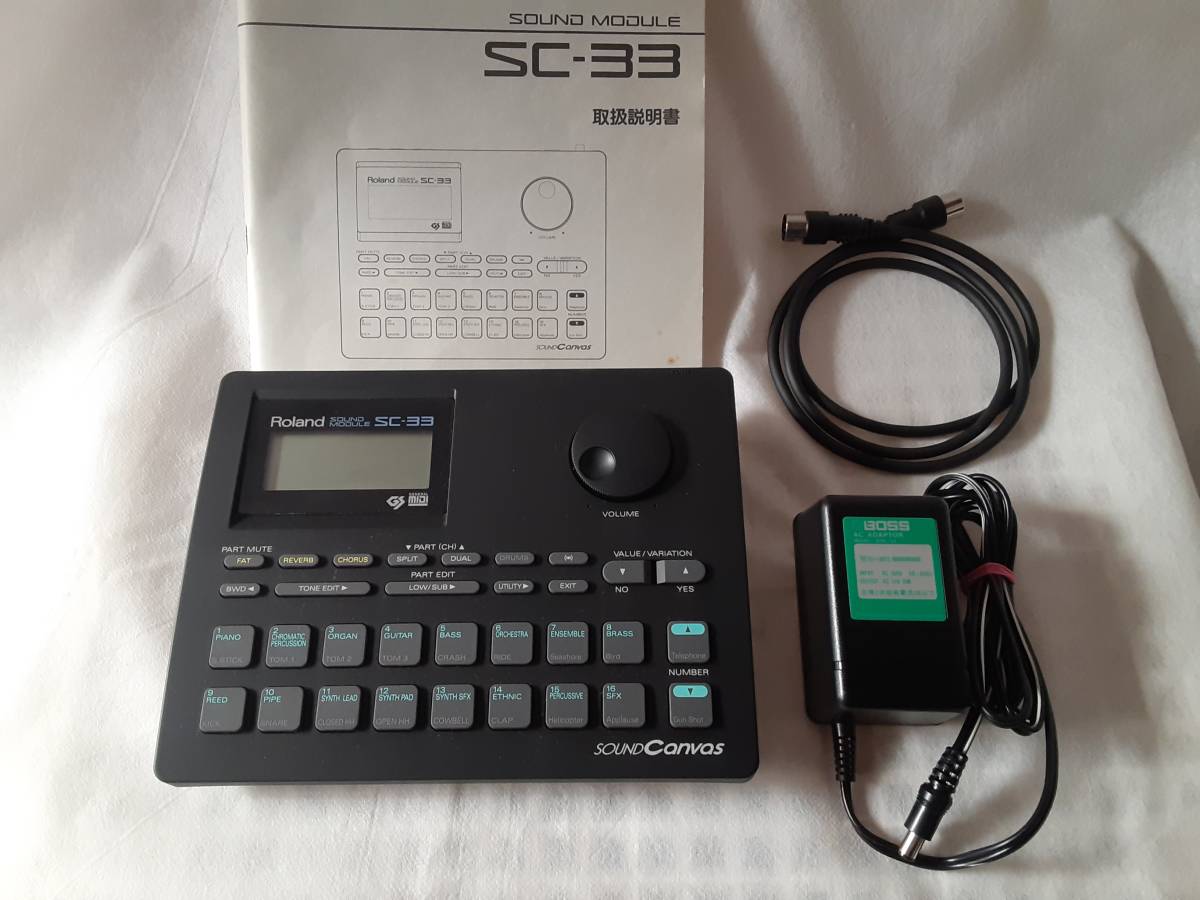 ローランド ROLAND SC-33 取説付き・美品・現状品