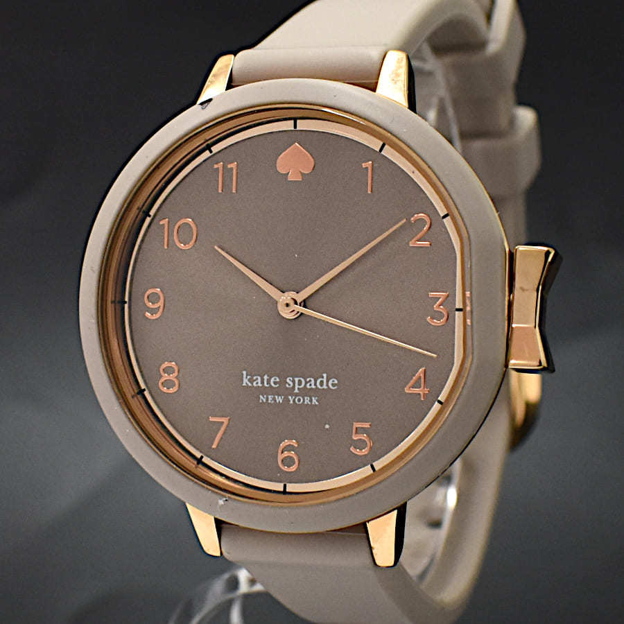 1円 ◆稼働品 新品同様 kate spade ケイトスペード 腕時計 パークロウ KSW1519 レディース クオーツ グレー◆E.Bss.hP-14