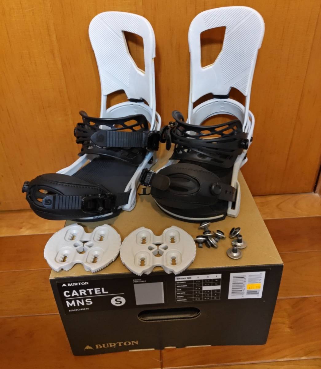 スノーボード BURTON CARTEL LETHER 17-18 BURTON CARTEL 2017－18 Sサイズ Re:FLEX スノーボードビンディング