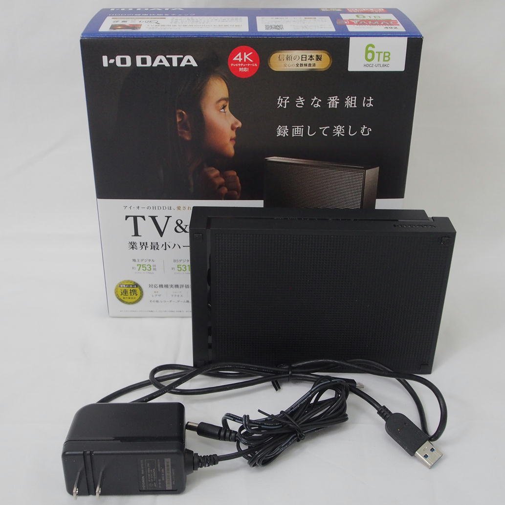 【得価，新作登場】 1円 良品 I O DATA アイ オー データ/外付けハードディスク/HDD 6TB 初期化済/HDCZ-UTL6KC/78(2TB～)｜売買されたオークション情報、yahooの商品情報をアーカイブ公開 - オークファン USB