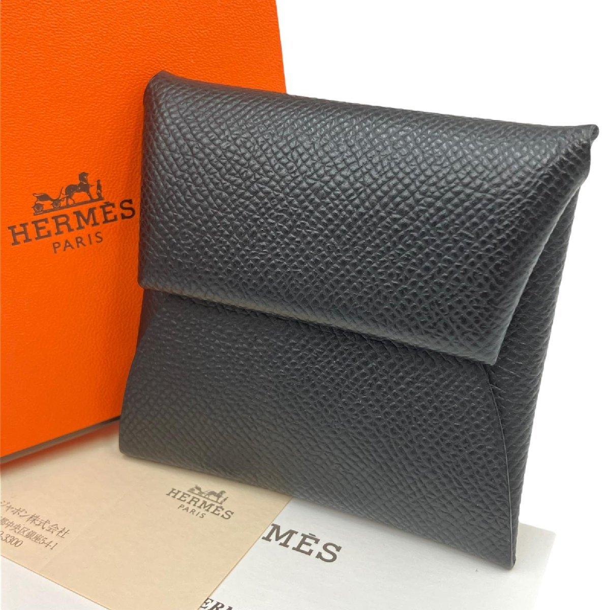 HERMES エルメス バスティア 小銭入れ コインケース ヴォーエプソン