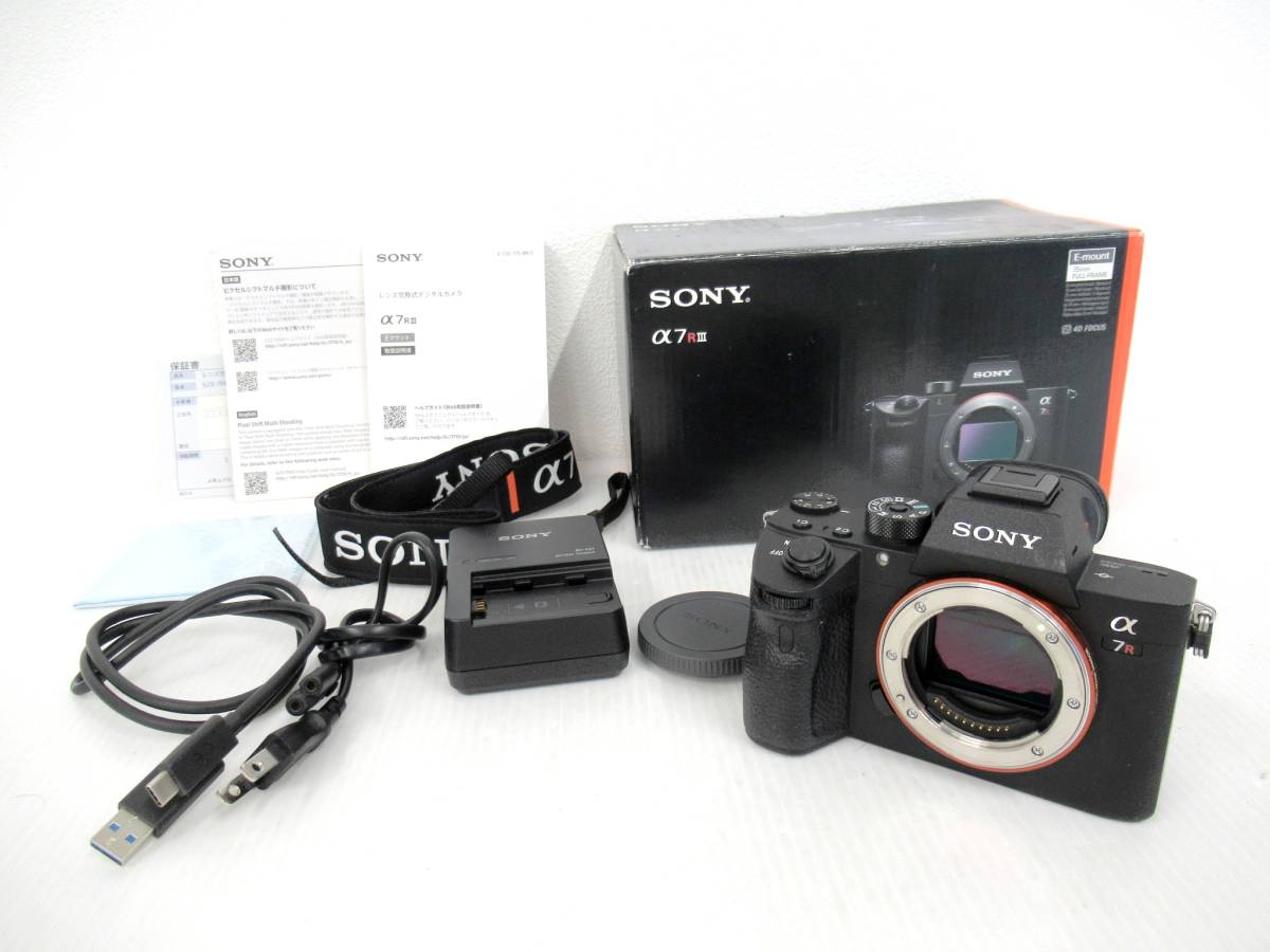 SONY/ソニー】戌④212//α7Rⅲ ボディ/ILCE-7M3/元箱/取説/充電器 |