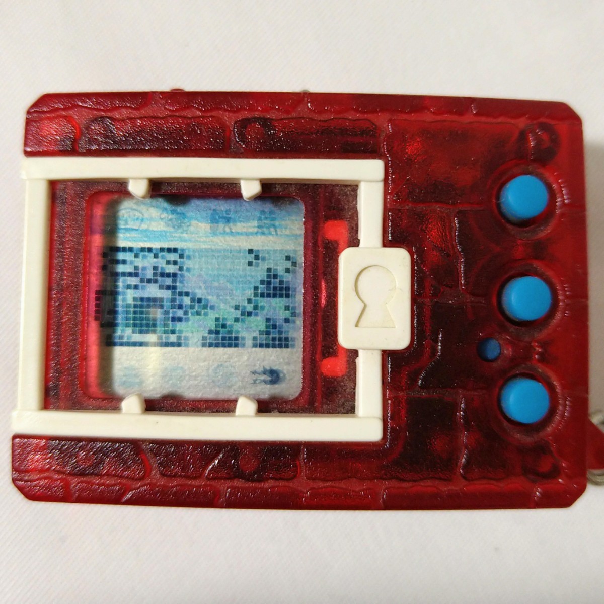 デジタルモンスター クリアレッド Ver.4 BANDAI スケルトン ver.4