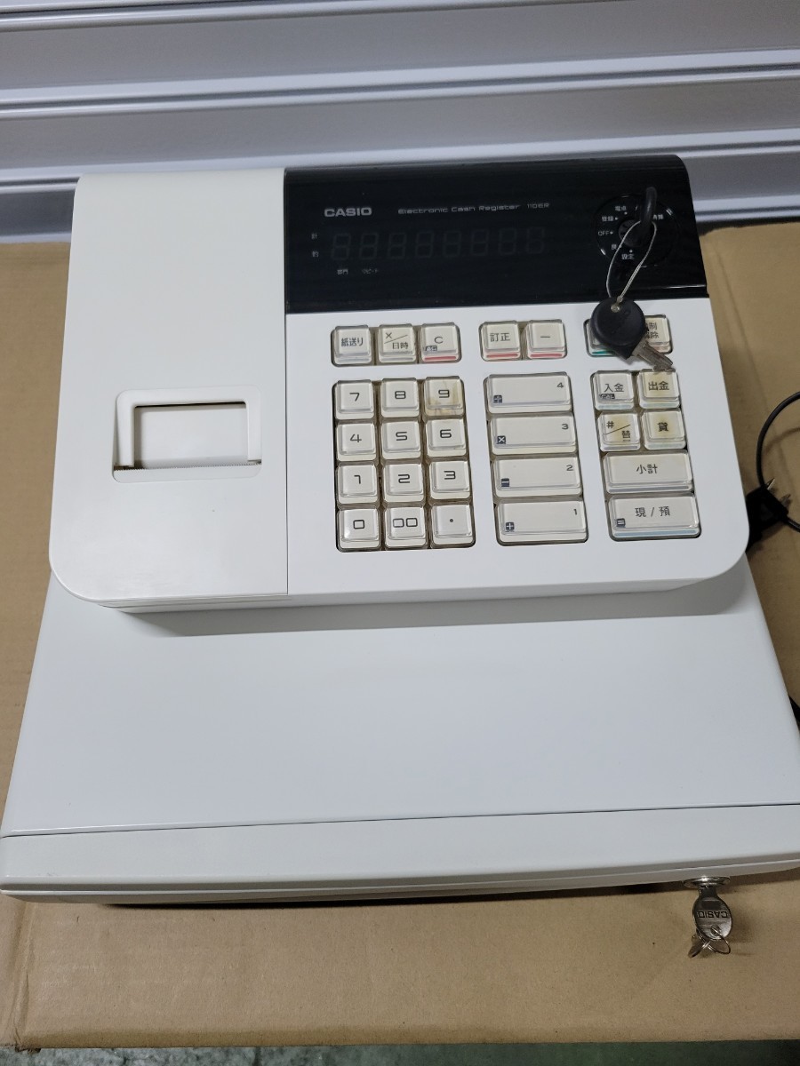 カシオ レジスター 4部門 小型ドロア 110ER 本日限定値下げ価格 カシオ レジスター カシオ CASIO レジスター 小型ドロア 110ER インク